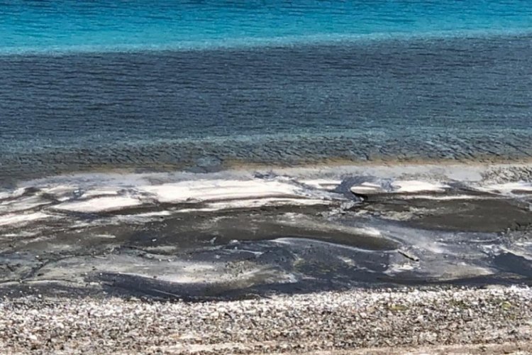 Salda G&ouml;l&uuml;'nde salyalaşma ve kararma uyarısı