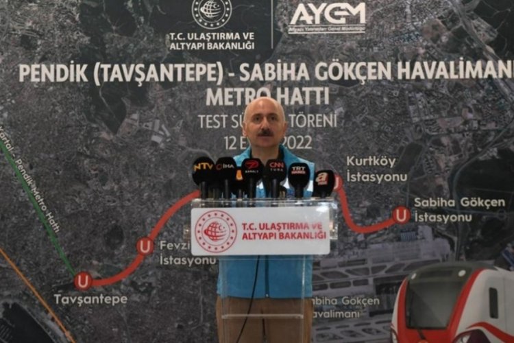 Bakan Karaismailoğlu: 2 Ekim'de Sabiha G&ouml;k&ccedil;en Havalimanı metro hattı ile tarihe bir imza daha atıyoruz