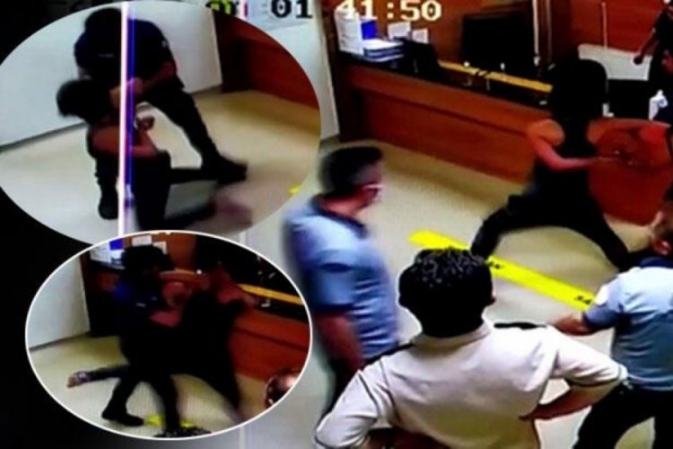 İstanbul'da polisin kurtardığı kadın, polise kafa attı