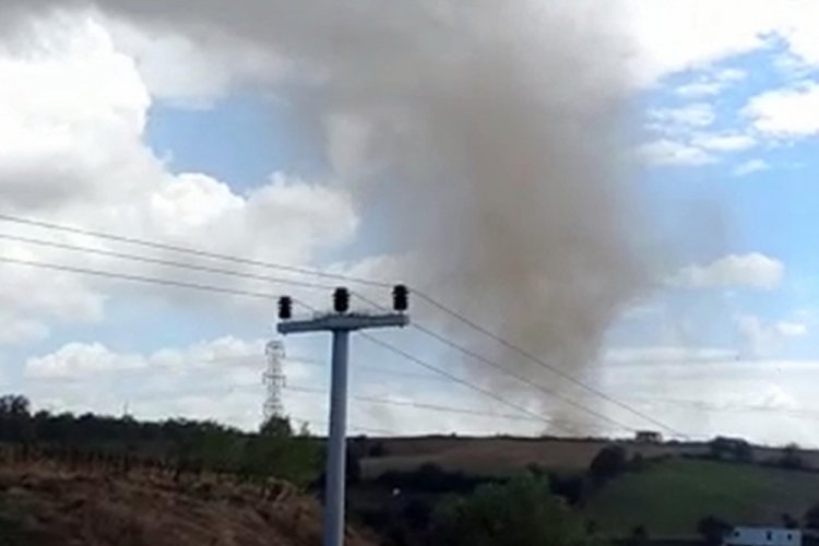 Tekirdağ'da hortum &ccedil;ıktı