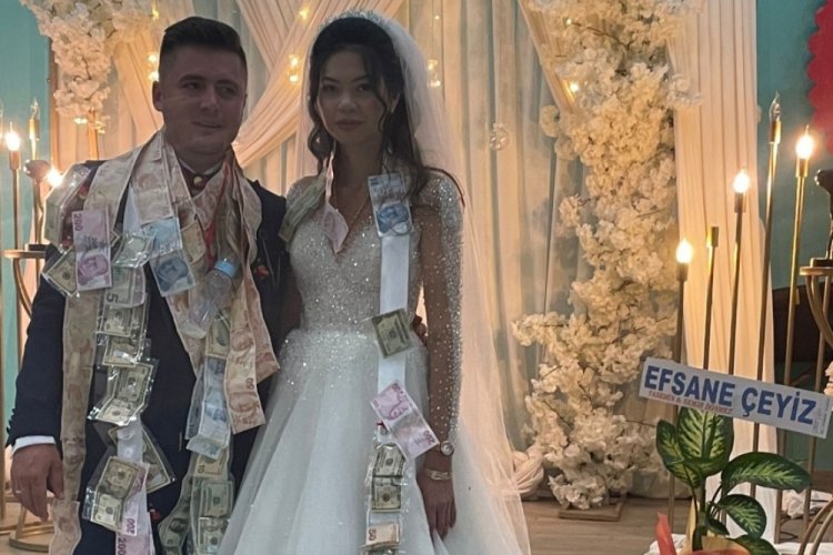 Bursa'ya Filipinli gelin geldi