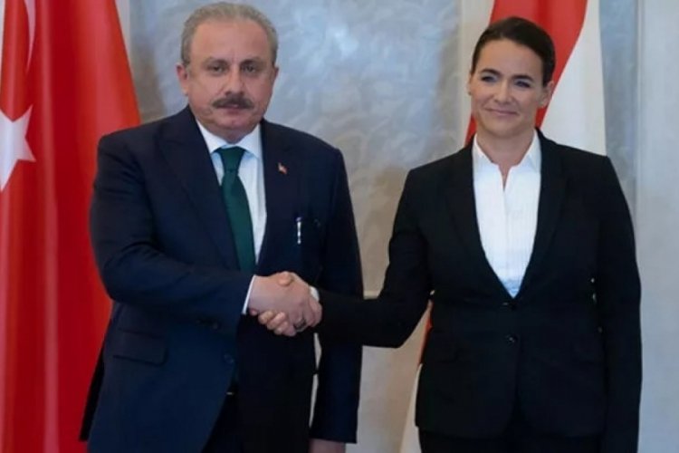 Mustafa Şentop Macaristan Cumhurbaşkanı Novak ile görüştü