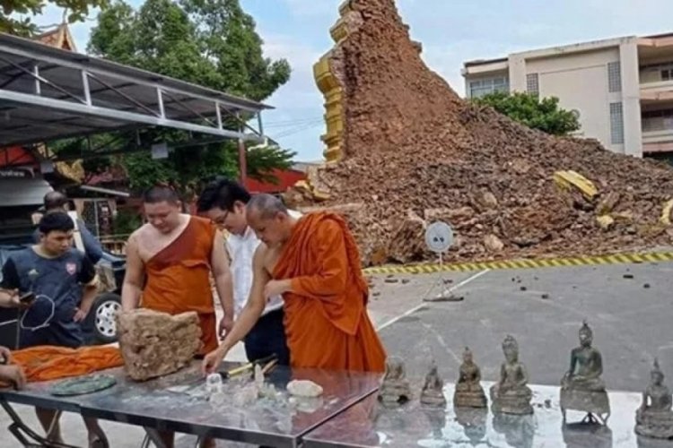 Nuro Tayfunu vurdu! 500 yıllık tapınak ikiye ayrıldı