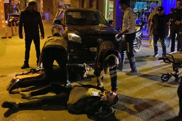 Sinop'ta motosiklet cipe saplandı: 2 yaralı
