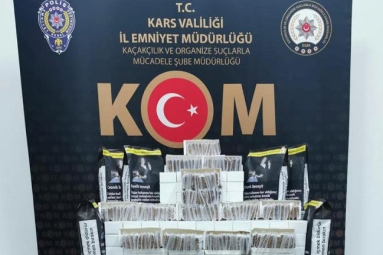 Kars'ta 1,5 milyon liralık ka&ccedil;ak&ccedil;ılık operasyonu