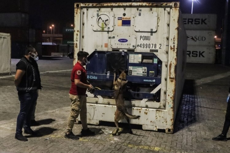 Mersin Uluslararası Limanı'nda 48 kilo 800 gram uyuşturucu ele ge&ccedil;irildi