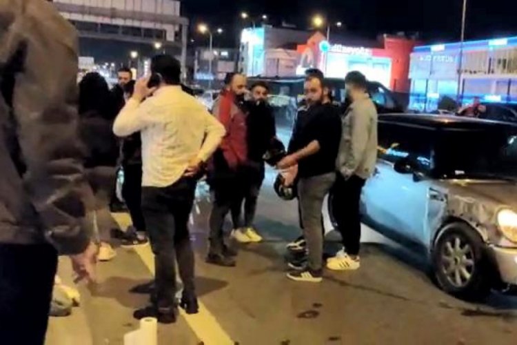 İstanbul Avcılar'da otomobilin &ccedil;arptığı motosikletli ağır yaralandı