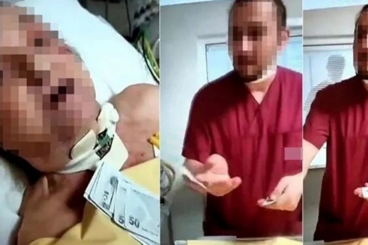 Hastanede yaşlı kadına eziyet