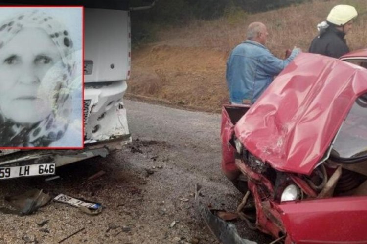 Biga'da s&uuml;t tankeri ile otomobilin &ccedil;arpıştı!
