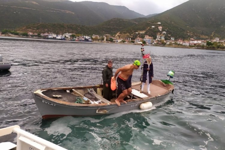 1. Mudanya K&ouml;rfezi A&ccedil;ık Deniz Y&uuml;zme Maratonu tamamlandı