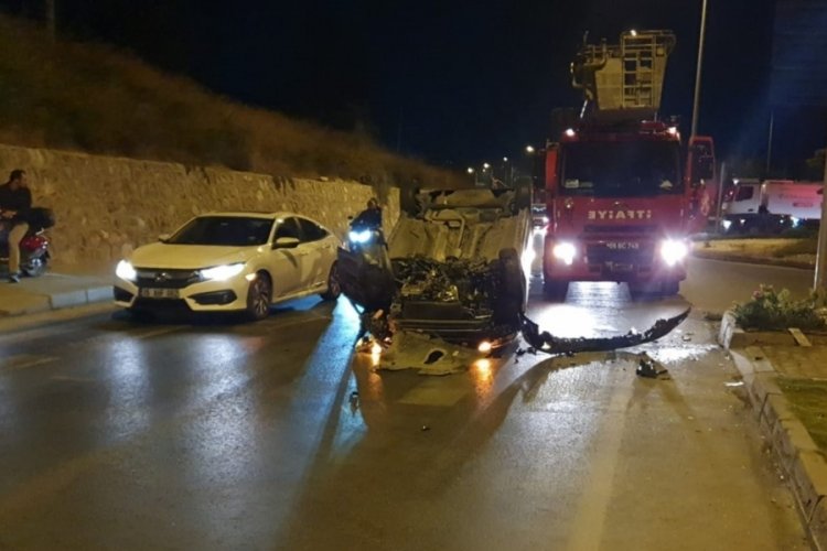 Aydın'da kaza yapan s&uuml;r&uuml;c&uuml; ka&ccedil;tı