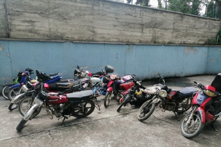 Samsun'da 11 motosiklet trafikten men edildi