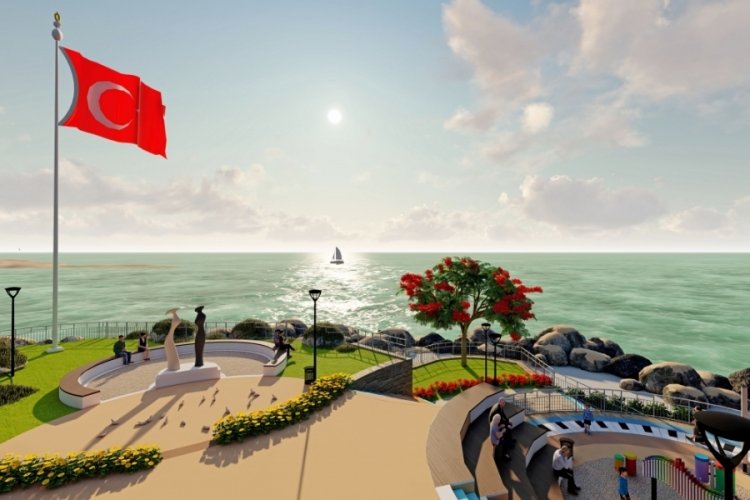 Bursa Mudanya'nın İlhan İrem Parkı proje &ccedil;alışmaları başladı