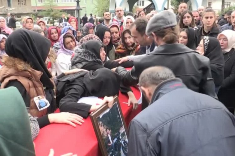Bartın'daki patlamada hayatını kaybeden Berkay Kesim son yolculuğuna uğurlandı