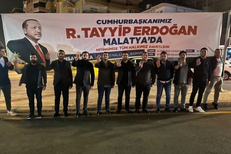Malatya'da Cumhurbaşkanı Erdoğan heyecanı