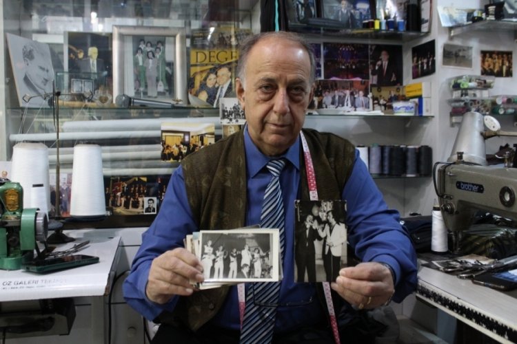 Bursa'da 72 yaşındaki Fikri Danış hem terzilik hem ses sanat&ccedil;ılığı yapıyor