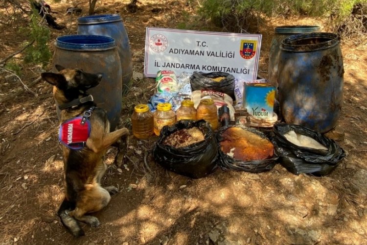 Adıyaman'da ter&ouml;ristlere ait yaşam malzemesi ele ge&ccedil;irildi