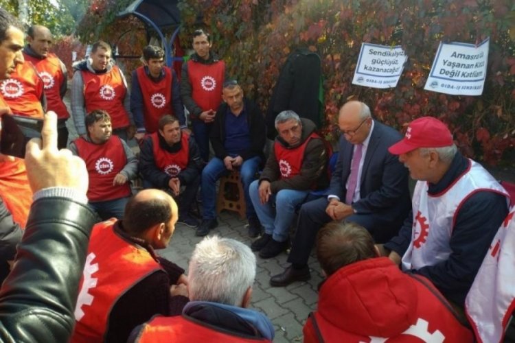 Eskişehir'de direnişteki iş&ccedil;ilerinin &ccedil;adır kurma girişimine polis engeli!