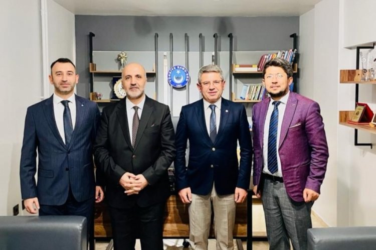 Bursa'da Gemlik M&uuml;ft&uuml;s&uuml;'nden T&uuml;rk Diyanet Vakıf- Sen'e ziyaret