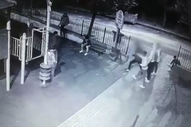 İstanbul'da parktaki &ccedil;&ouml;p kovasını &ouml;nce yaktılar sonra yerinden s&ouml;kt&uuml;ler