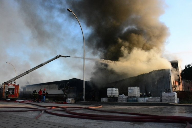 Kocaeli'de petrol firmasında &ccedil;ıkan yangın s&ouml;nd&uuml;r&uuml;ld&uuml;
