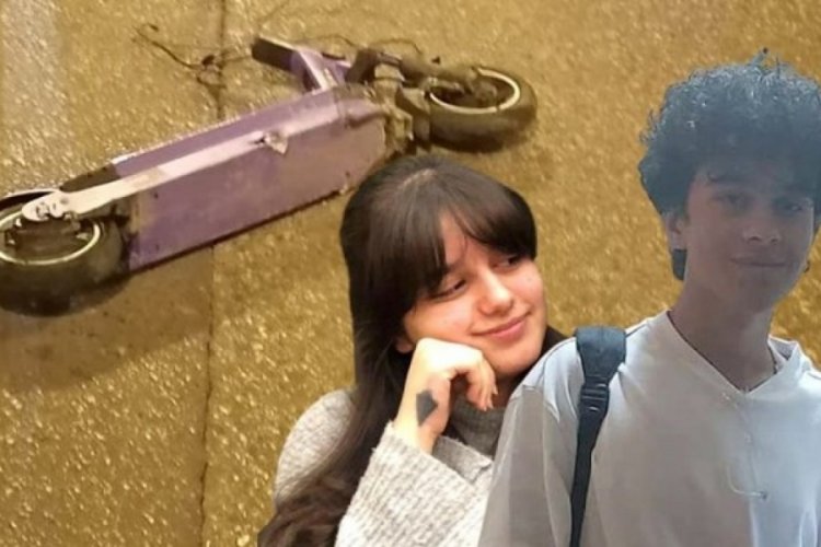 Scooter'daki liseli 2 arkadaşın &ouml;ld&uuml;ğ&uuml; kazada 53 metre fren izi
