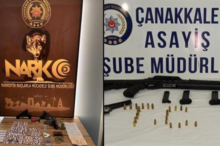 &Ccedil;anakkale'de uyuşturucu operasyonunda 30 kişiye g&ouml;zaltı
