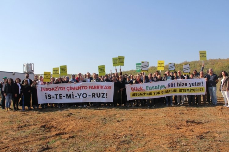 Bursa İnegazi'de 10 yıllık direniş: &Ccedil;imento fabrikası istemiyoruz!