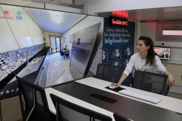 Sosyal konut tanıtım TIR'ı Antalya'da