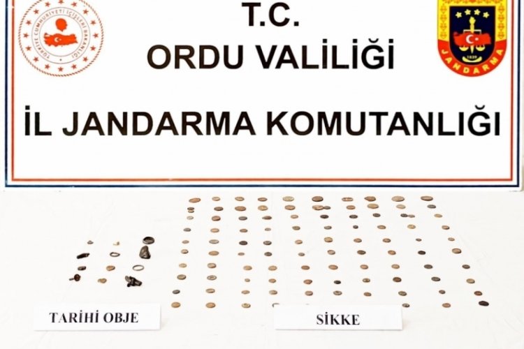 Ordu'da 103 adet tarihi sikke ele ge&ccedil;irildi