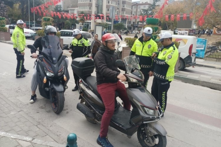 Bursa Orhangazi'de artan kazalara karşı motosiklet denetimi!