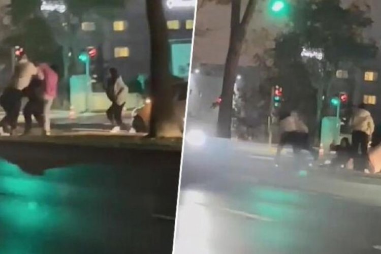 Yol tartışmasında tekme tokat kavga ettiler