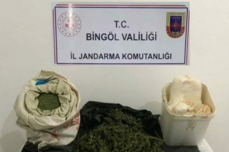 Bing&ouml;l'de 9 kilo esrar ele ge&ccedil;irildi