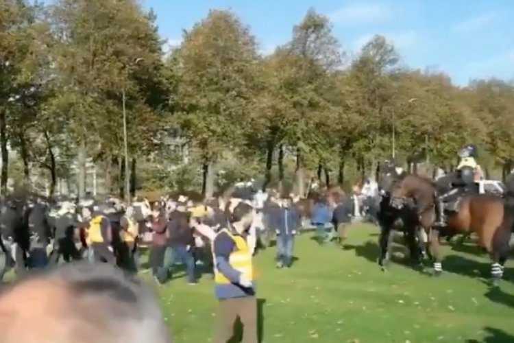 Hollanda'da polise saldıran ter&ouml;r yandaşları g&ouml;zaltında