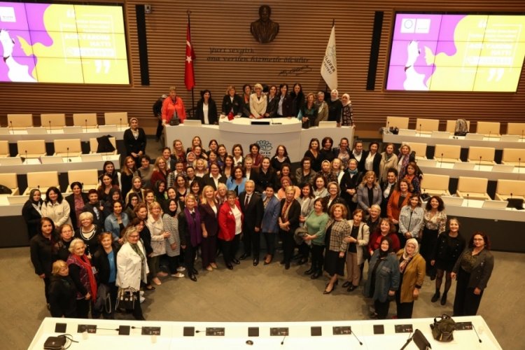 Bursa Nilüfer'de kadına yönelik şiddete karşı güç birliği