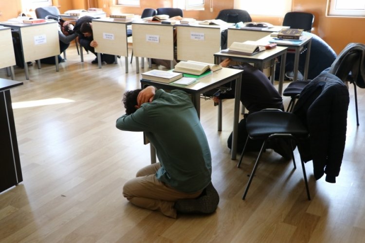 Tekirdağ'da AFAD ve Diyanet İşleri Başkanlığı işbirliğinde deprem tatbikatı ger&ccedil;ekleşti