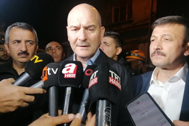 Bakan Soylu: Can kaybı yok ama yaklaşık 20 kadar binada &ccedil;atlak var