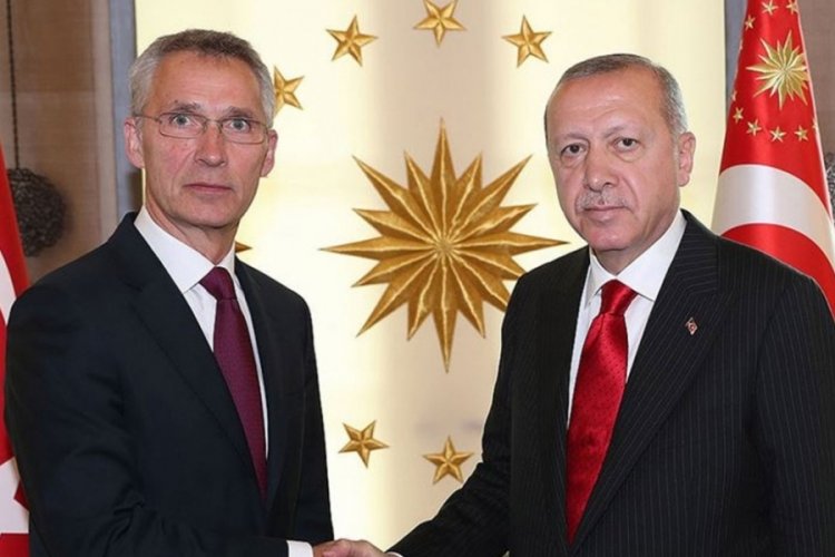 Cumhurbaşkanı Erdoğan, Stoltenberg'i kabul ediyor