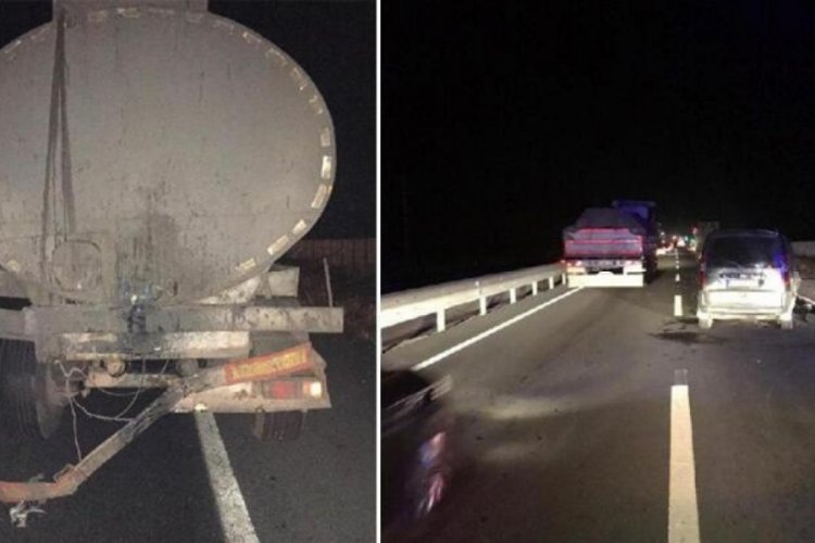 Konya'da hafif ticari ara&ccedil;, tankere &ccedil;arptı: 1 &ouml;l&uuml;, 7 yaralı