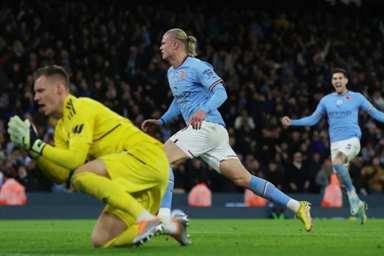 10 kişi kalan Manchester City'yi, Haaland kurtardı