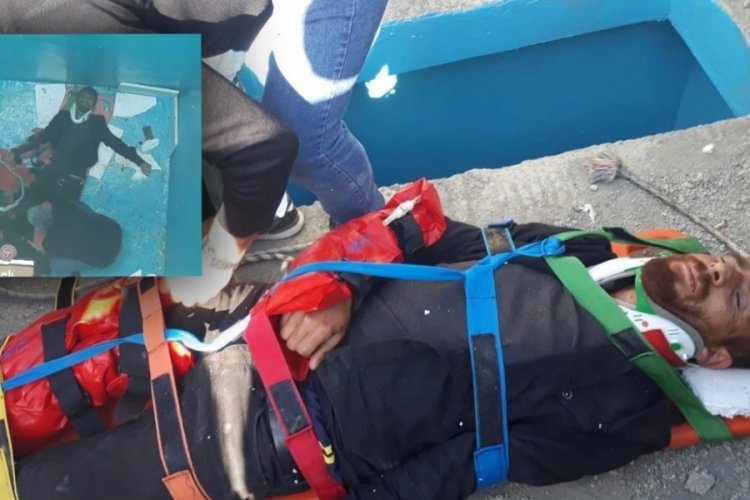 Iğdır'da bir adam, tadilat &ccedil;alışmalarını izlerken 7 metre derinliğindeki kuyuya d&uuml;şt&uuml;