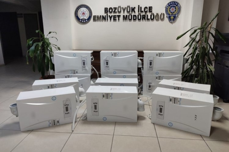 Bilecik'ten &ccedil;alınan kombiler Eskişehir'den &ccedil;ıktı
