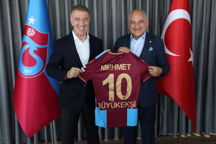 TFF Başkanı Mehmet B&uuml;y&uuml;kekşi, Trabzonspor Kul&uuml;b&uuml;n&uuml; ziyaret etti