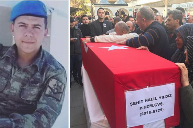 Şehit Uzman &Ccedil;avuş Yıldız, memleketinde son yolculuğuna uğurlandı