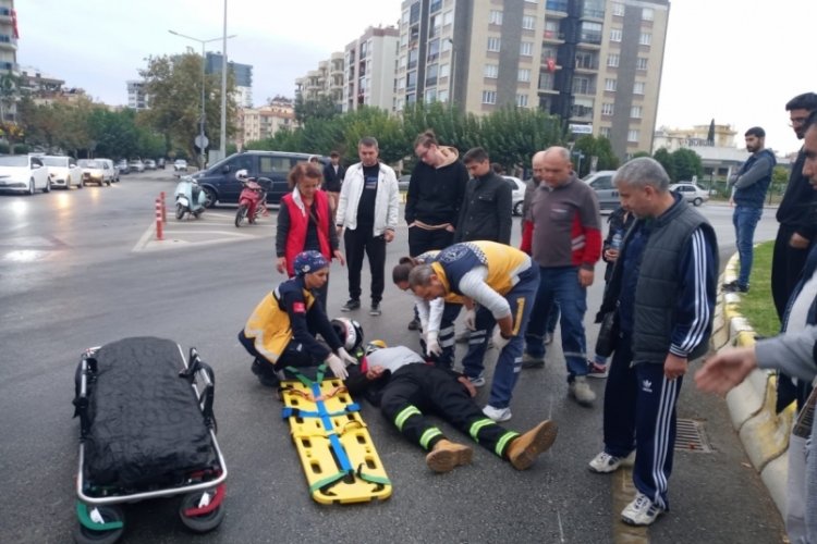 Aydın'da yağışlı hava kaza getirdi