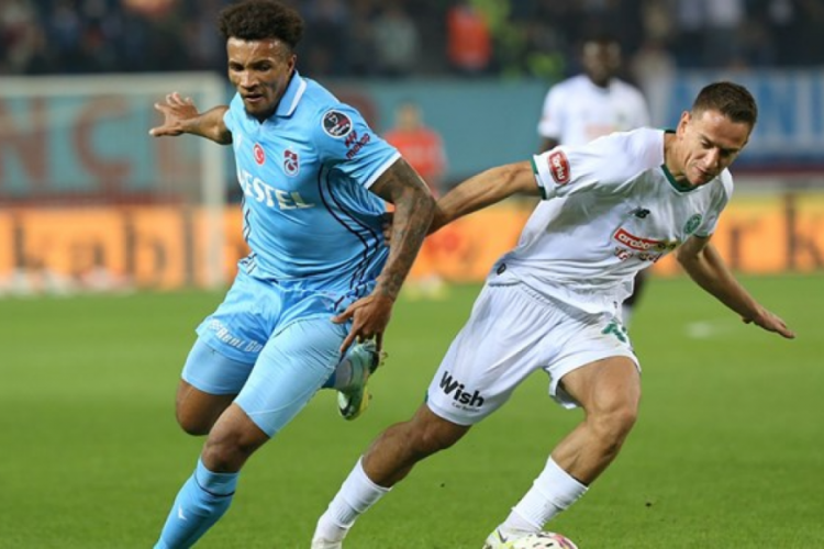 Trabzonspor-Konyaspor ma&ccedil;ı berabere bitti