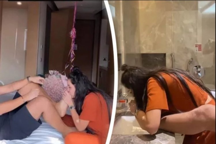 Fenomen Dilan Polat kocasının ayaklarını &ouml;pt&uuml;