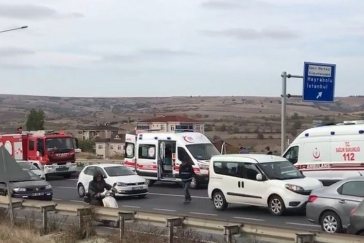 Tekirdağ'da trafik kazası: 3 yaralı