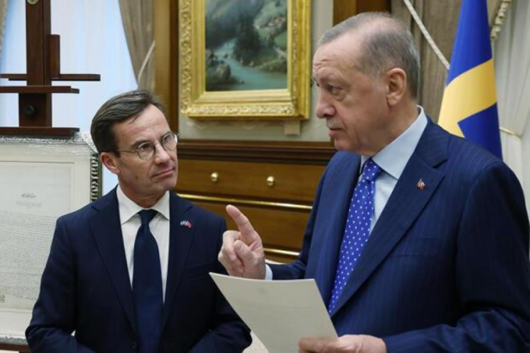 Cumhurbaşkanı Erdoğan, İsve&ccedil; Başbakanı Ulf Kristersson ile g&ouml;r&uuml;şme ger&ccedil;ekleştirdi