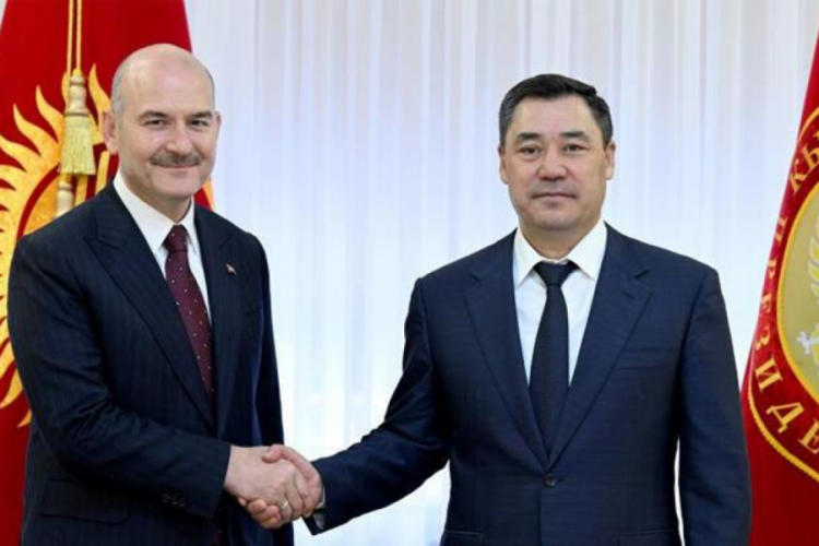 Bakan Soylu, Kırgısiztan'da temaslarını s&uuml;rd&uuml;r&uuml;yor